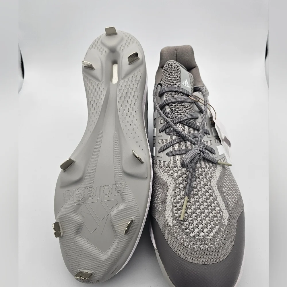 Adidas Ultraboost DNA 5.0 Baseball Cleats 'Grey White' Men's Size 15